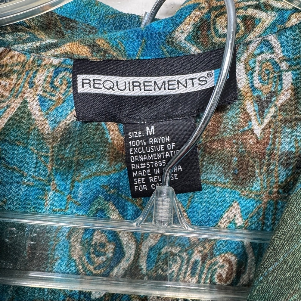 Vintage Requirements Teal & Brown Geometric Skirt Set - Picture 5 of 5